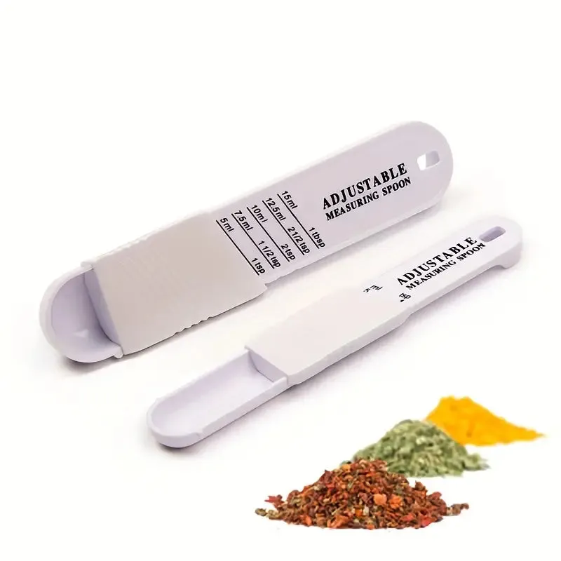 Adjustable Teaspoon and Tablespoon Set for Cooking