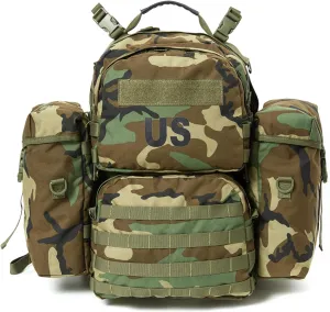 Akmax MOLLE II Medium Rucksack Military Tactical Backpack with Detachable Side Pouches & Upgraded Frame for Enhanced Comfort