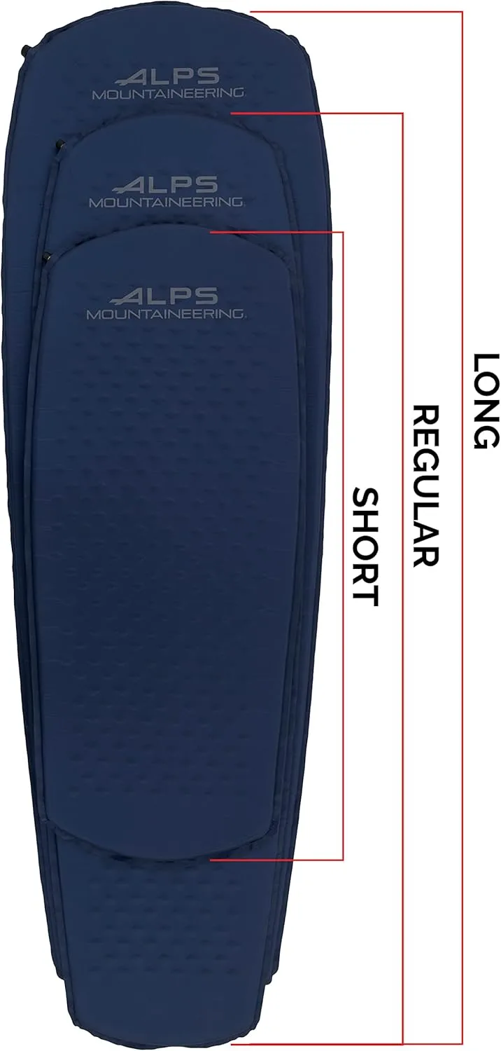 ALPS Mountaineering Agile Self-Inflating Air Pad, Short - Navy