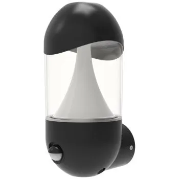 Ansell Lighting ALEOLED/WL/PIR  Leo 8W CCT Selectable Graphite LED Wall Lantern - PIR Sensor
