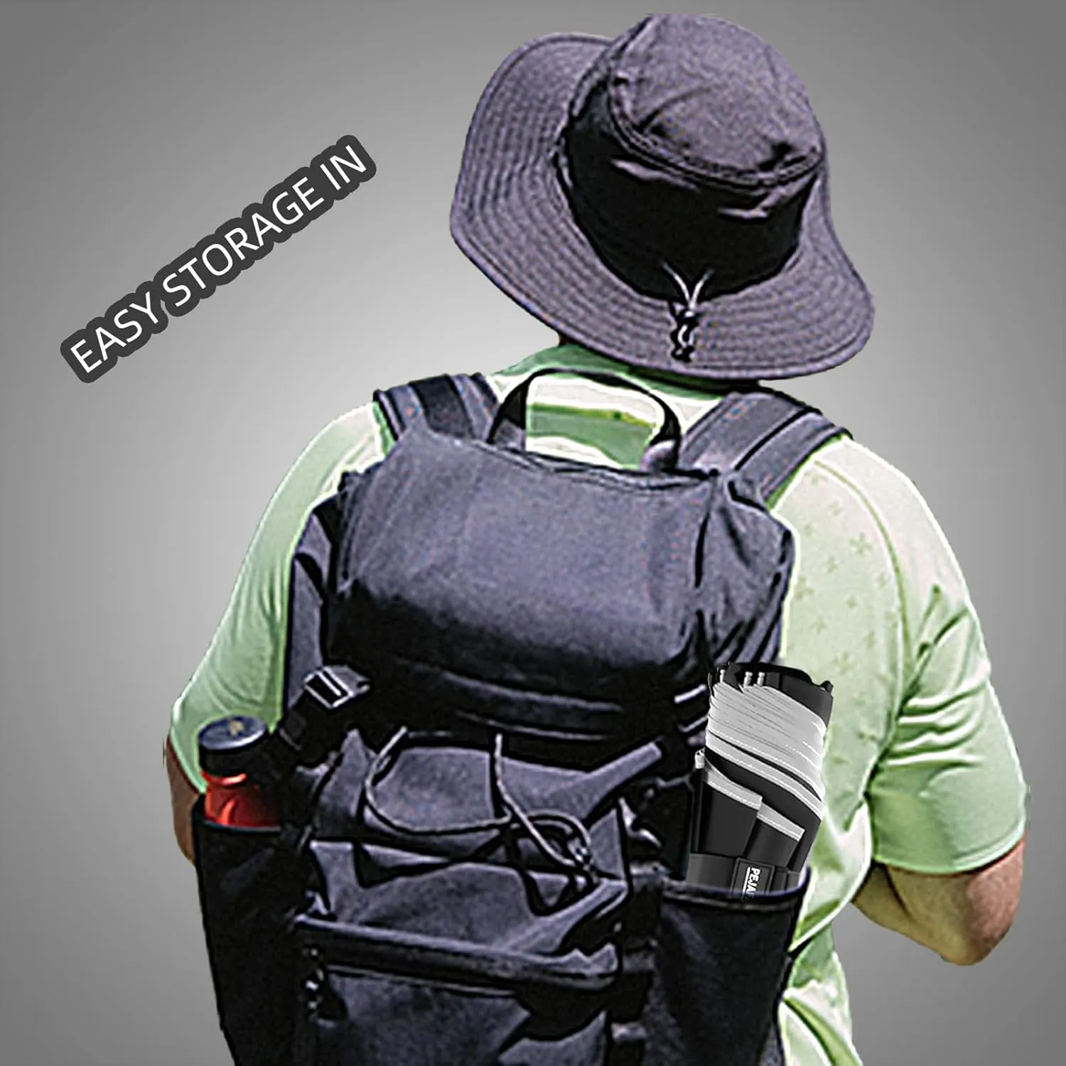 antor Backpack Compact Windproof Rain Umbrella for Adults,Portable Inverted Folding Travel Car Umbrella,Sun Reflecting,Automatic Open & Close