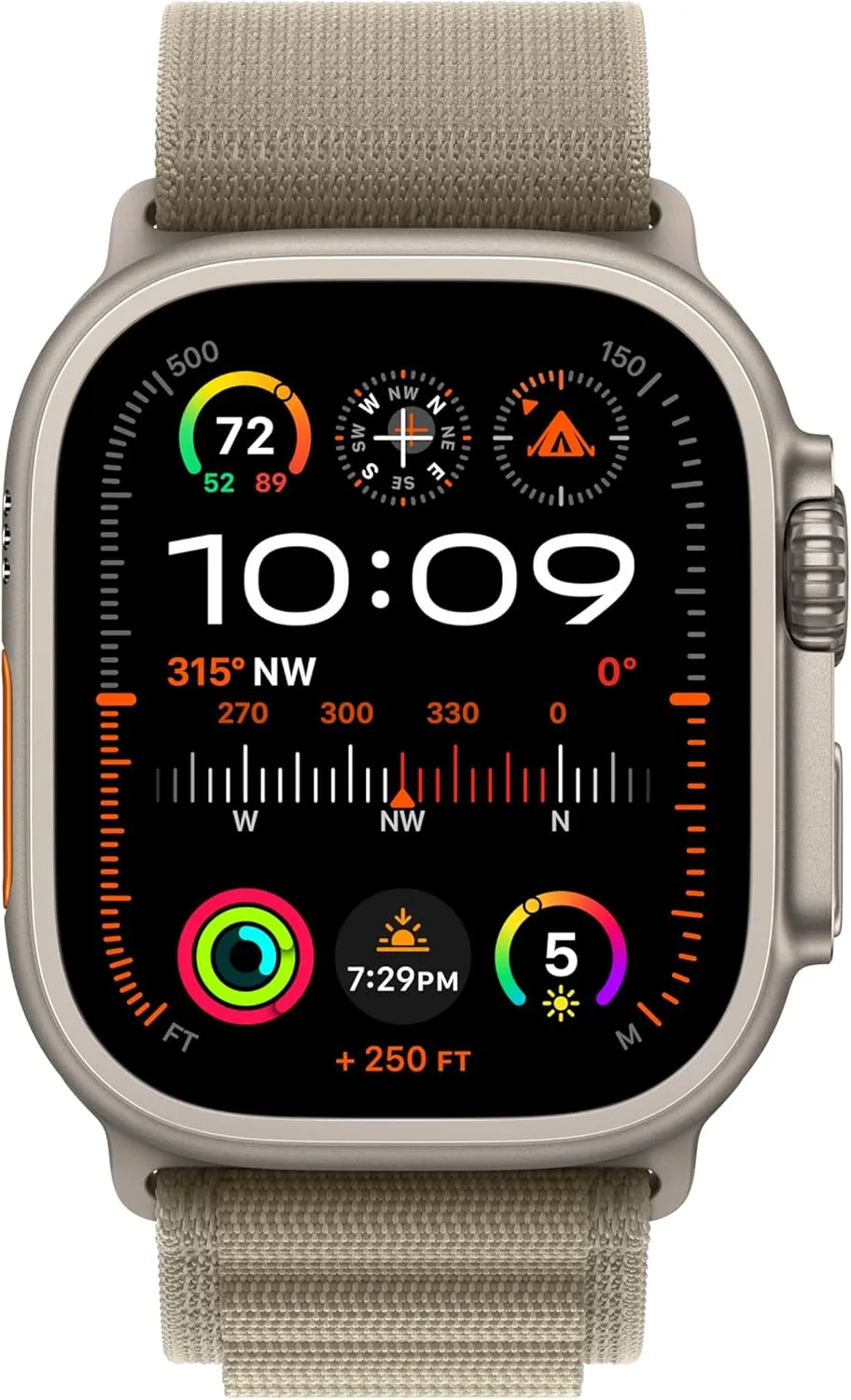 Apple Watch Ultra 2 [GPS   Cellular 49mm] Smartwatch with Rugged Titanium Case & Olive Alpine Loop Medium. Fitness Tracker, Precision GPS, Action Button, Extra-Long Battery Life