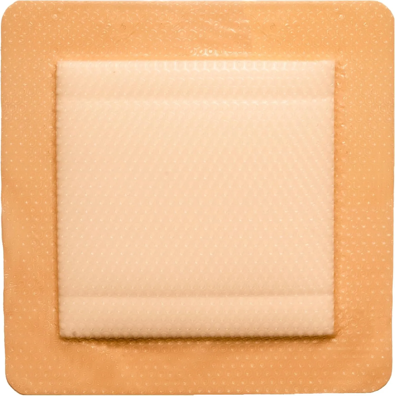 Areza Medical - Silicone Foam with Super-Absorbent Layer - Wound Dressing - Waterproof - with Silicone Adhesive Border - Sterile - 6" x 6" - 5 PCS per Box - FSA/HSA Approved