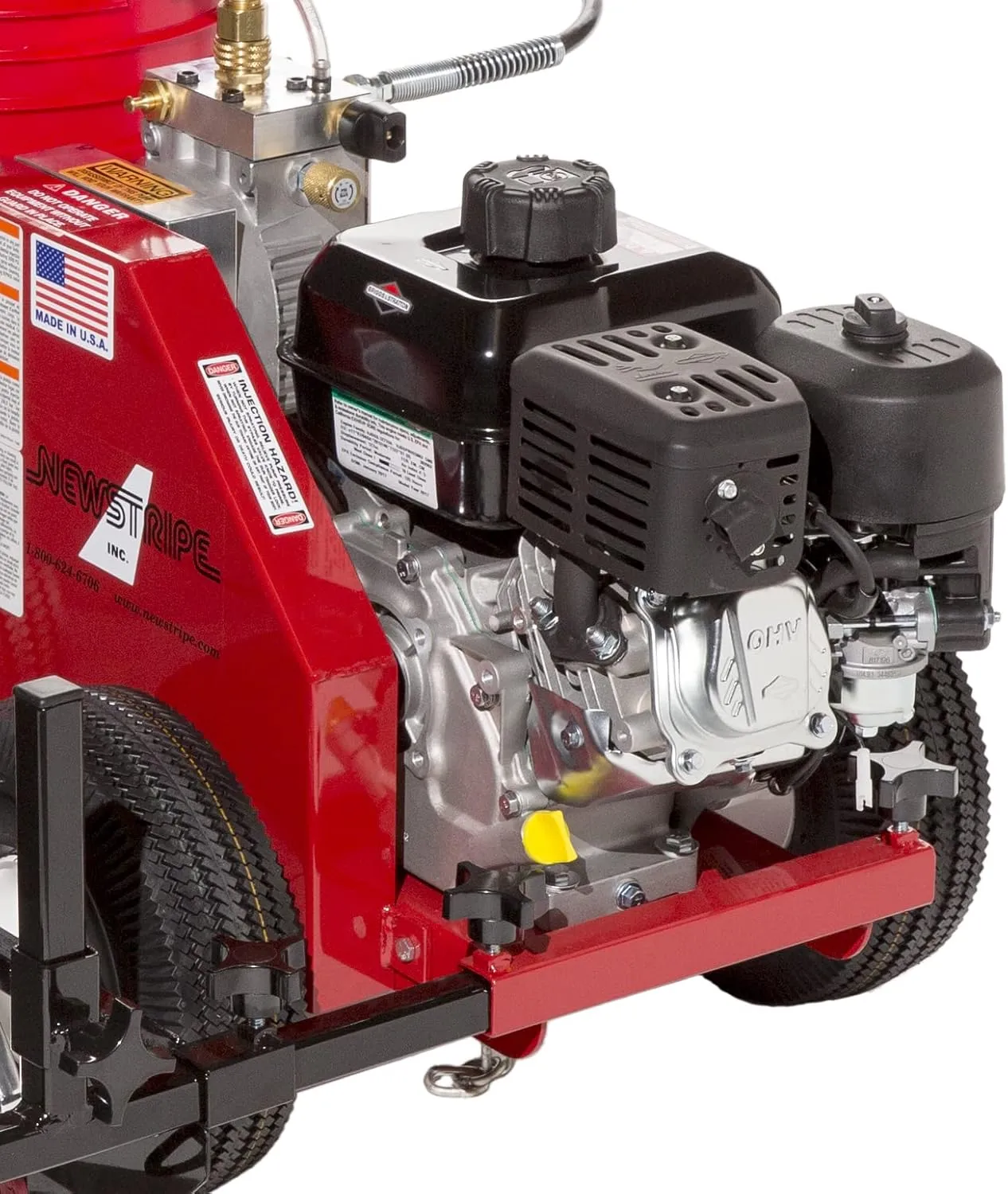 Athletic Field Airless Striping Machine (Model# 4400 Part# 10003566) | Pavement & Warehouse Striping | High Pressure | Light Weight | 3000 PSI Spray Pump | Fix Uneven Athletic Fields | Made in USA