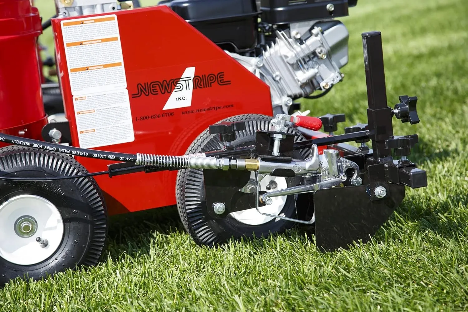 Athletic Field Airless Striping Machine (Model# 4400 Part# 10003566) | Pavement & Warehouse Striping | High Pressure | Light Weight | 3000 PSI Spray Pump | Fix Uneven Athletic Fields | Made in USA