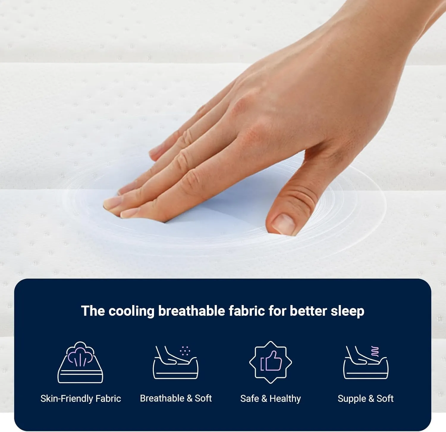 Avenco Twin Mattress, 10 Inch Medium Firm Twin Size Mattress in a Box, Hybrid Mattresses with Smarts™ Coil Pocket Springs for Motion Isolation, Strong Edge Support, CertiPUR-US Certified