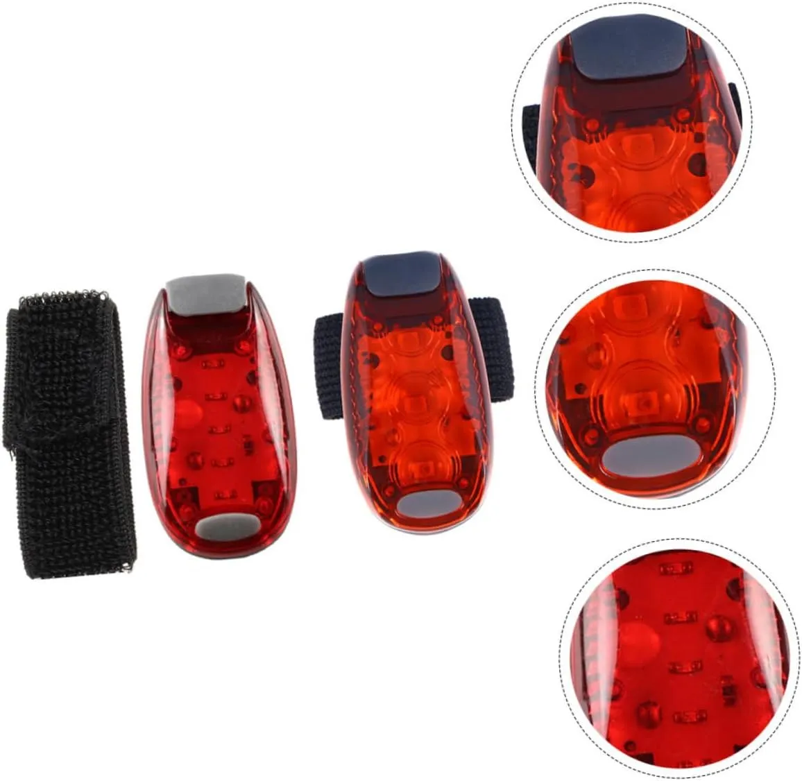 Back Light Rear Runner Lights for Night Riding Bright Tail Light Running Camping Battery Flashing LED