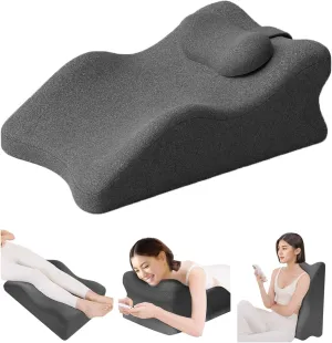 Back Pillow Wedge for Bed, Bed Pillow Rest for Bed Sitting up, Adult Memory Foam Pillow for Back Support, Acid Reflux, Snoring, for Sleeping,Elevating Back, Legs, and Knees Support