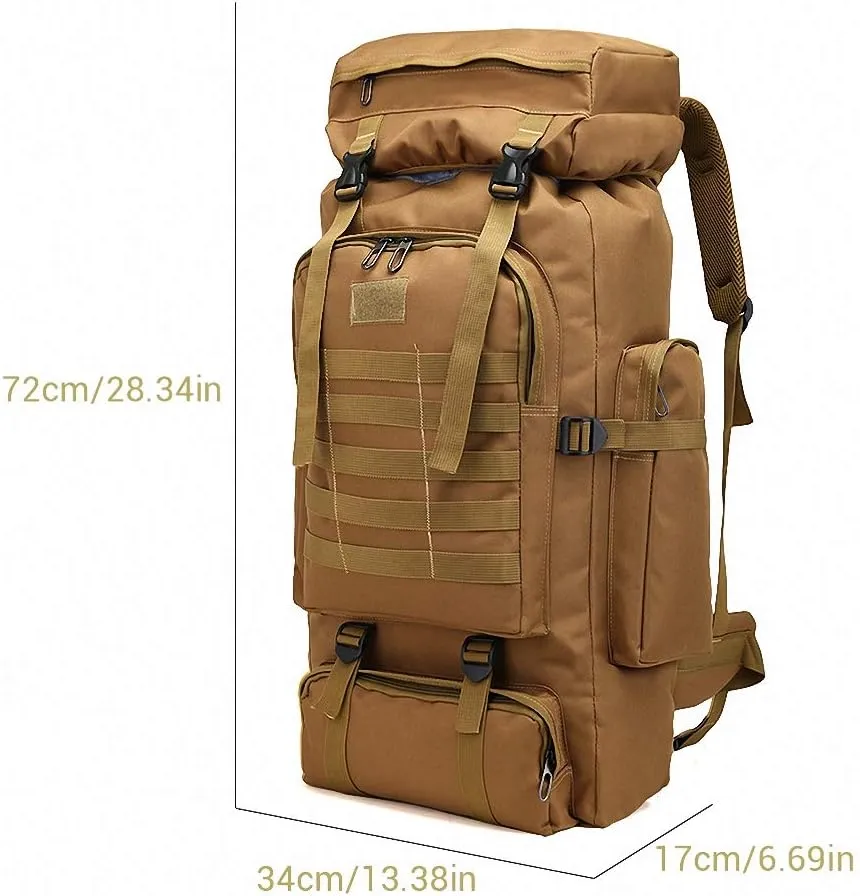 Backpack Oxford 80L Sports Camping Trekking Hiking Hunting Bags 2