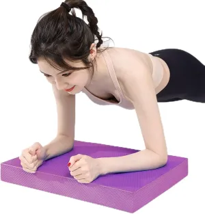 Balance Training Foam Pad Tear Resistant Fitness Yoga Nonslip Sports Balance Mat (Dark Rattan Purple)