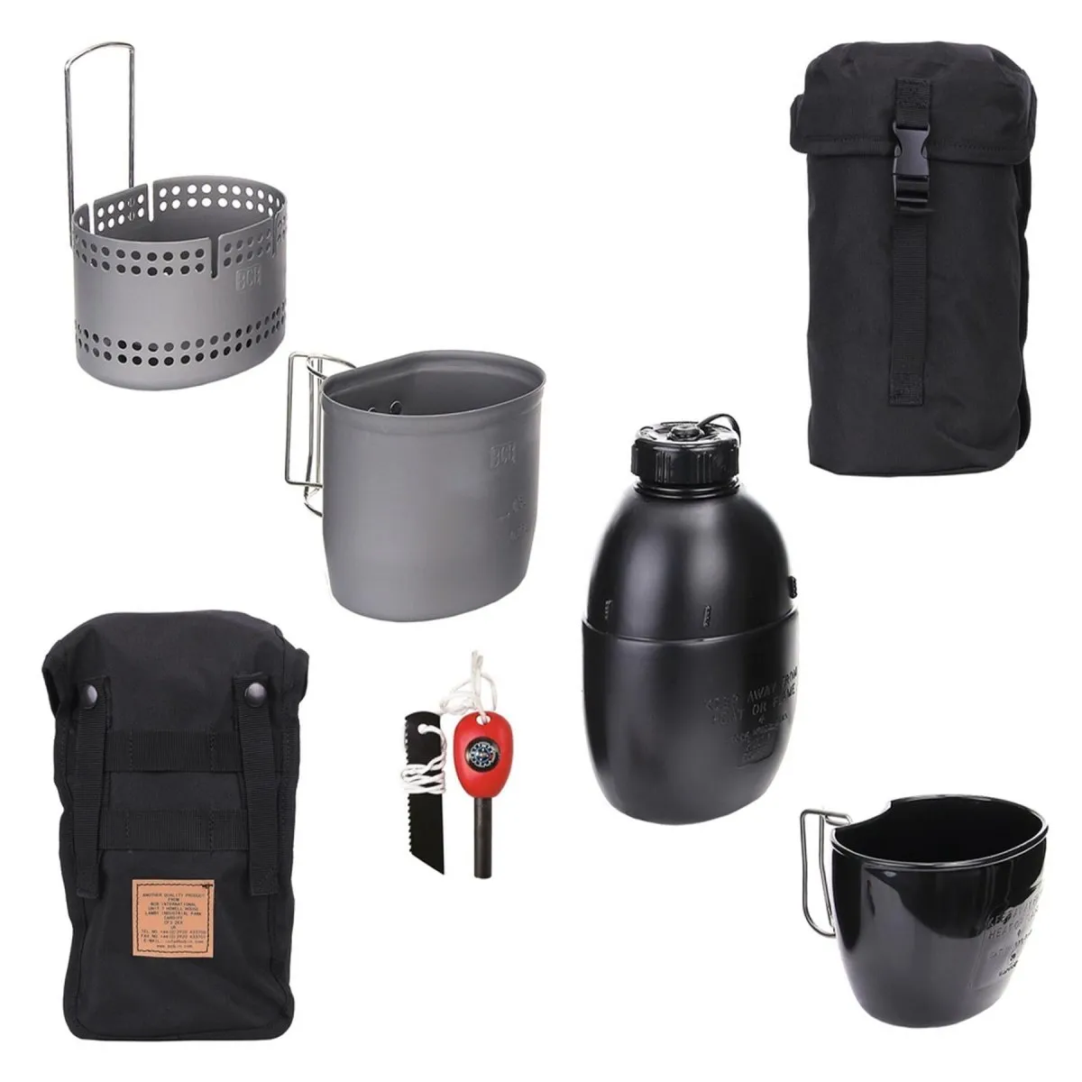 BCB Mk2 The Crusader Cooking Set 6 pcs fire starter stove NATO mug canteen pouch