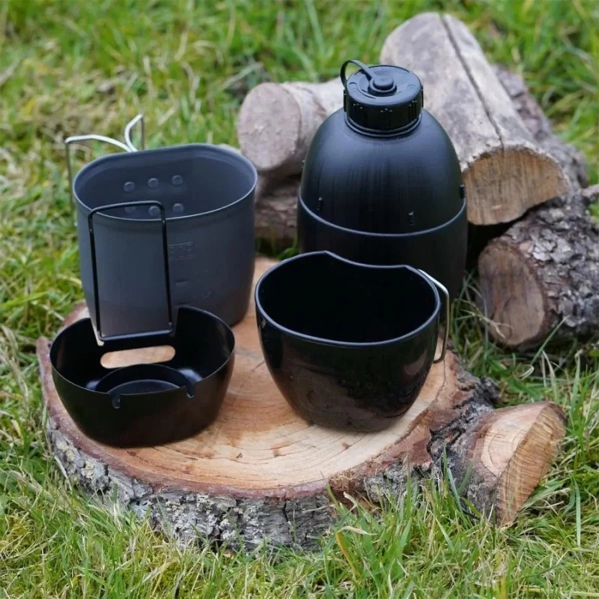 BCB Multi-Fuel Cooking System aluminum stove canteen NATO flask multicam pouch