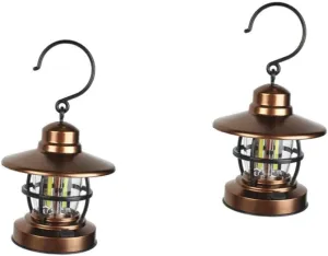 BESPORTBLE 2pcs Portable Outdoor Camping Light Tent Lantern Light for Garden Patio Porch Camping Tent Lamp