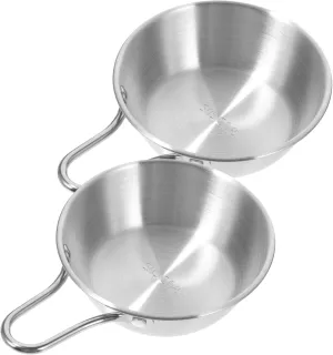 BESPORTBLE Collapsible Camping Bowl Handle 2pcs Camping Food Containers for Outdoor
