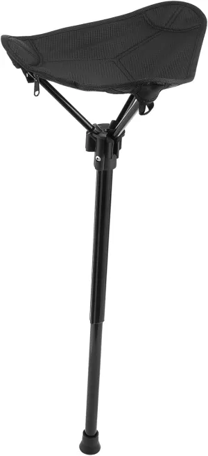 BESPORTBLE Ergonomic Folding Stool Collapsible Design Portable Stool Chair Stick Black for Hiking