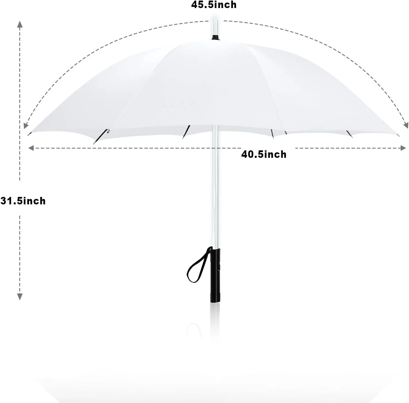 BESTKEE Lightsaber Umbrella LED Light up Golf Umbrellas with 7 Color Changing On The Shaft/Built in Torch at Bottom