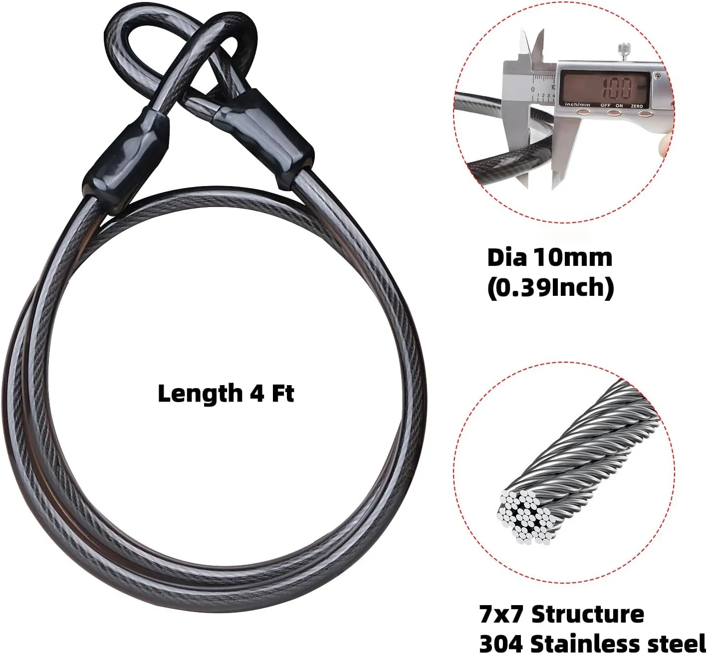 Blue Silicone 4-Digit Resettable Combination Heavy Duty Anti-Theft Locks and 12mm x1.2m Cable,Keyless Lock for Outdoor,U-Lock with Sturdy Mounting Bracket,for Mountain Bikes,（1 Set）