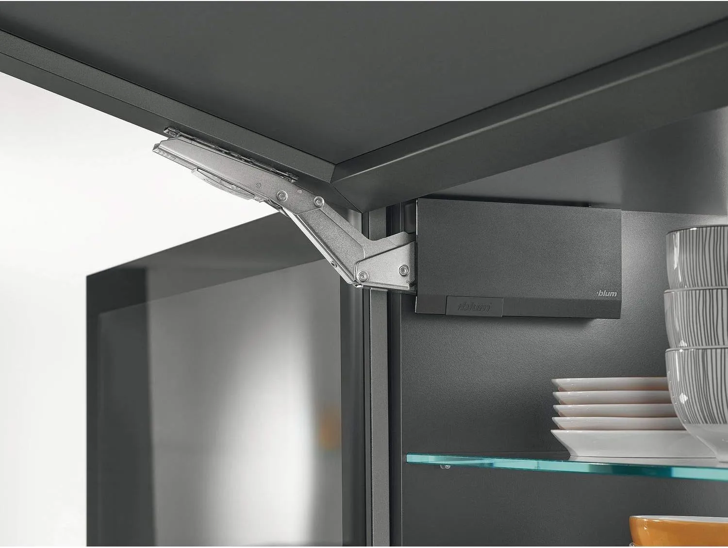 Blum 1069731 aventos HK Top Power Storage Set for Folding Hinge Lift Fitting 930-2800 Steel, Fattore di carico LF: 930-2810 Art.: 22K2500
