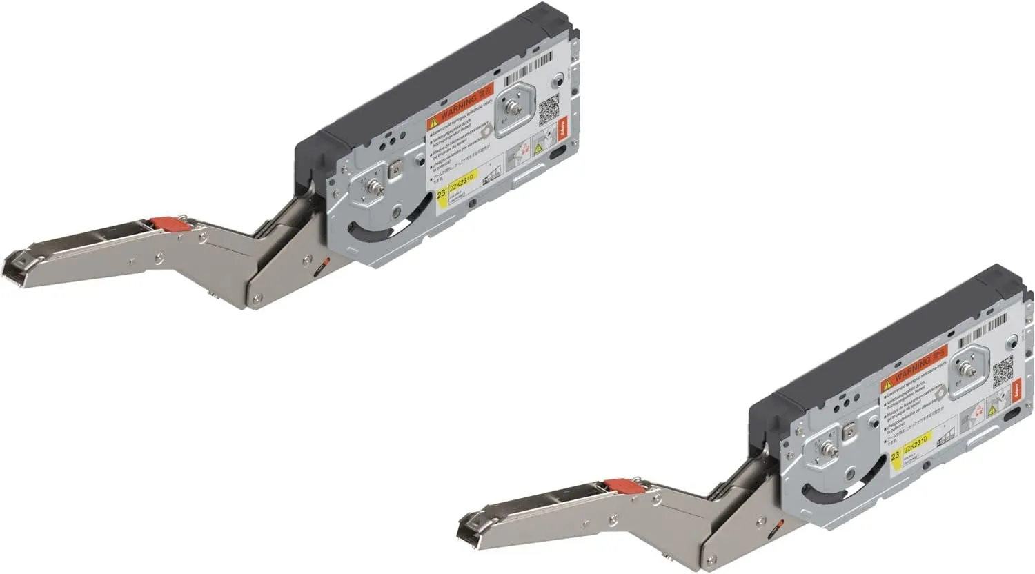 Blum 1069731 aventos HK Top Power Storage Set for Folding Hinge Lift Fitting 930-2800 Steel, Fattore di carico LF: 930-2810 Art.: 22K2500