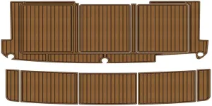 Boat EVA Faux Teak Decking Floor Compatible with 1987 Bayliner 4550 Swim Platform Cockpit Boat EVA Foam Teak Deck Floor Pad Mat