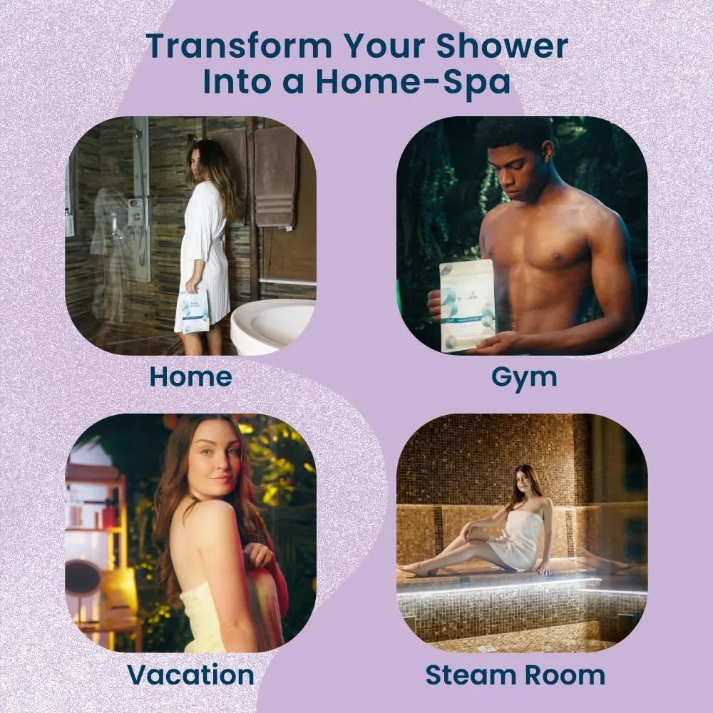 Body Restore Shower Steamers Aromatherapy 15 Pack - Mothers Day Gifts for Mom, Grandma, Birthday Gift for Dad, Daughter, Best Friend, Travel Essentials, Stress Relief, Self Care, Bath Bombs - Lavender