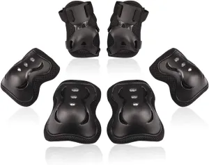 BOSONER Kids/Youth Knee Pad Elbow Pads Guards Protective Gear Set for Roller Skates Cycling BMX Bike Skateboard Inline Skatings Scooter Riding Sports