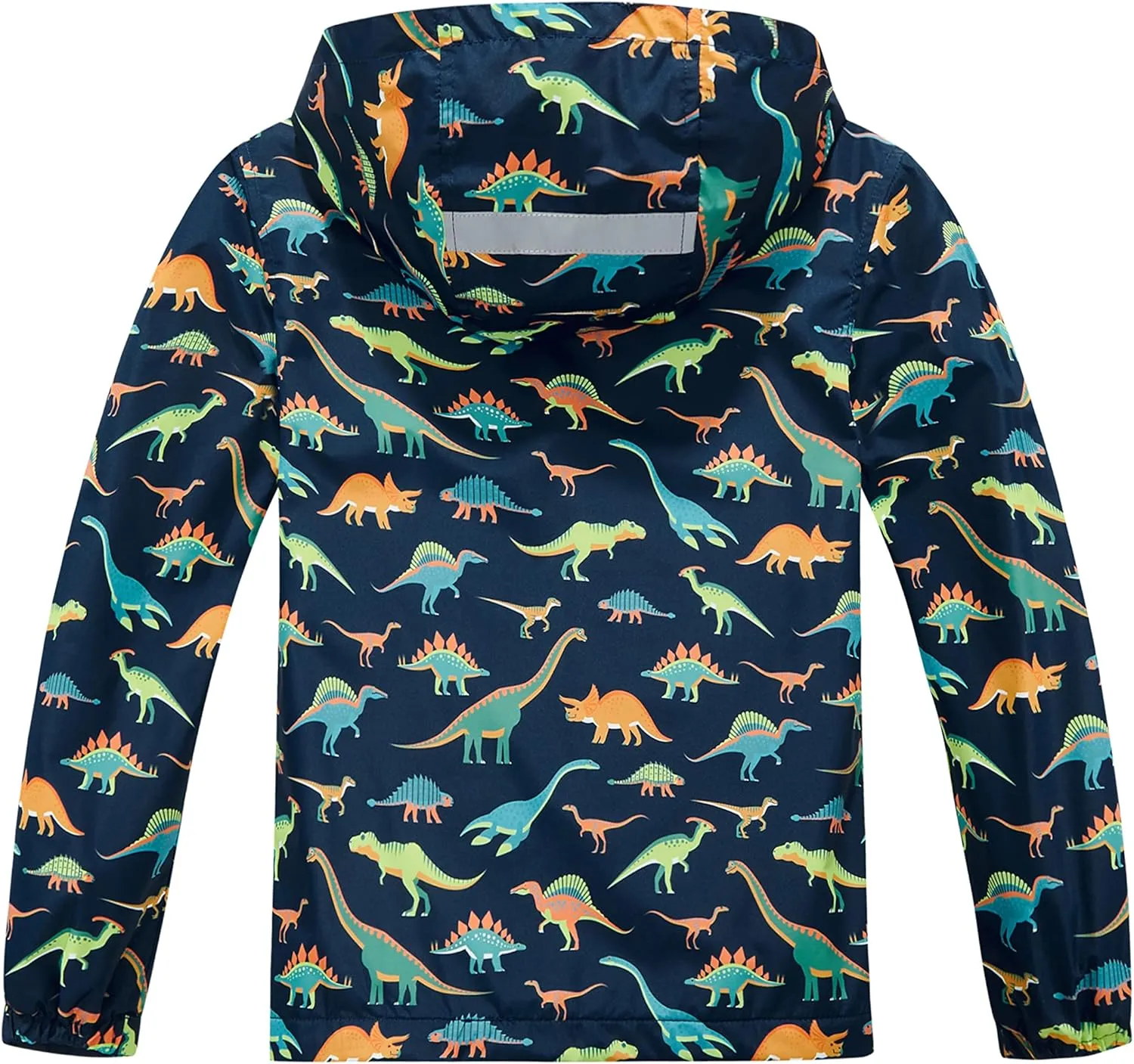 Boys Rain Jackets Lightweight Waterproof Hooded fleece Raincoats Windbreakers for Kids