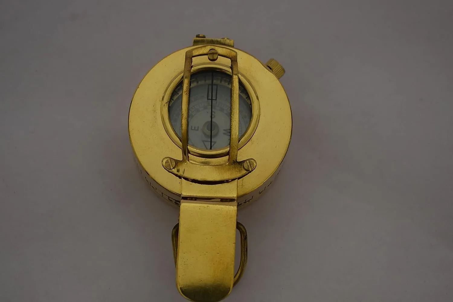 Brass Military Compass 3" - LENSATIC Navigation Compass -Scout-Hiking Camping
