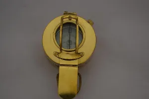 Brass Military Compass 3" - LENSATIC Navigation Compass -Scout-Hiking Camping