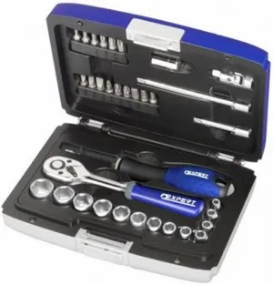 Britool E194672B 1/4-inch Socket Drive Set (34 Pieces)