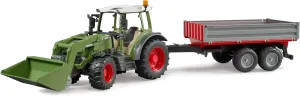 Bruder 02182 Fendt Vario 211 with frontloader and Tipping Trailer