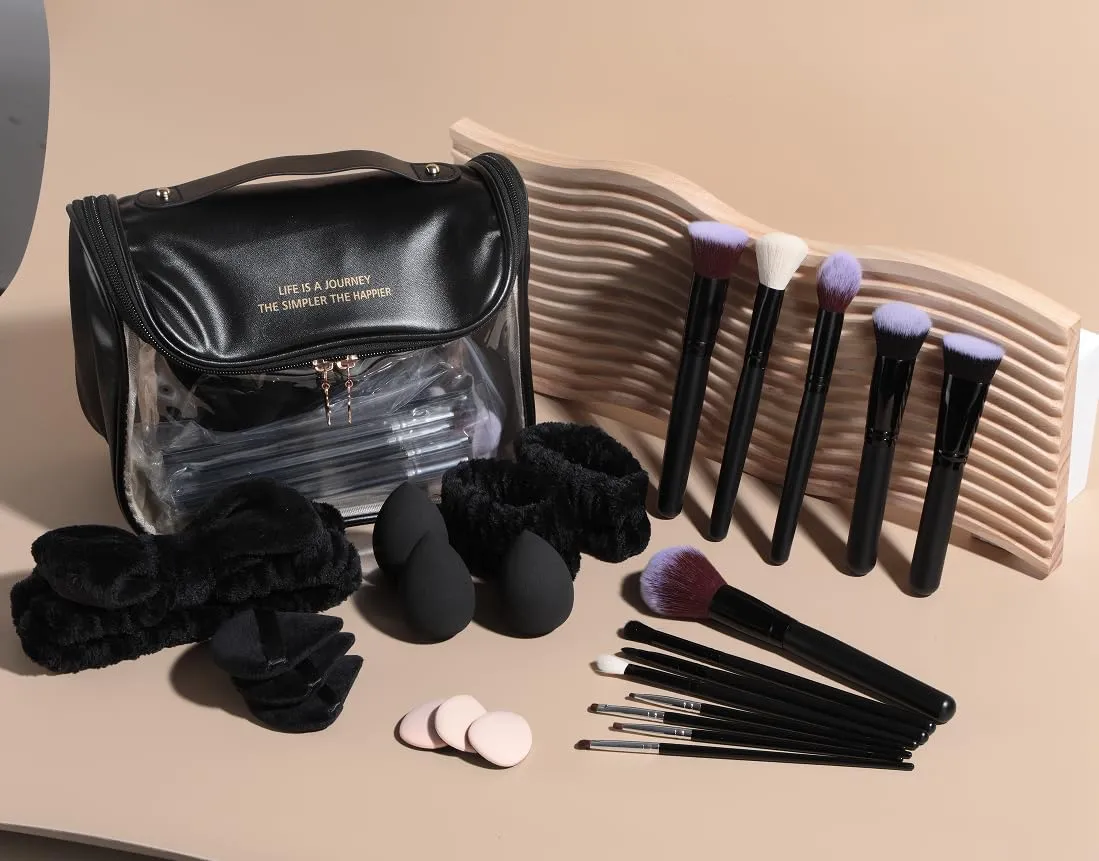 BS-MALL Makeup Brushes Set,25 Pcs,Finger Sponge