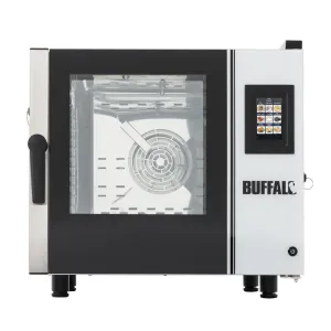 Buffalo Smart Touchscreen Compact Combi Oven  6 x GN 1/1 with Installation Kit