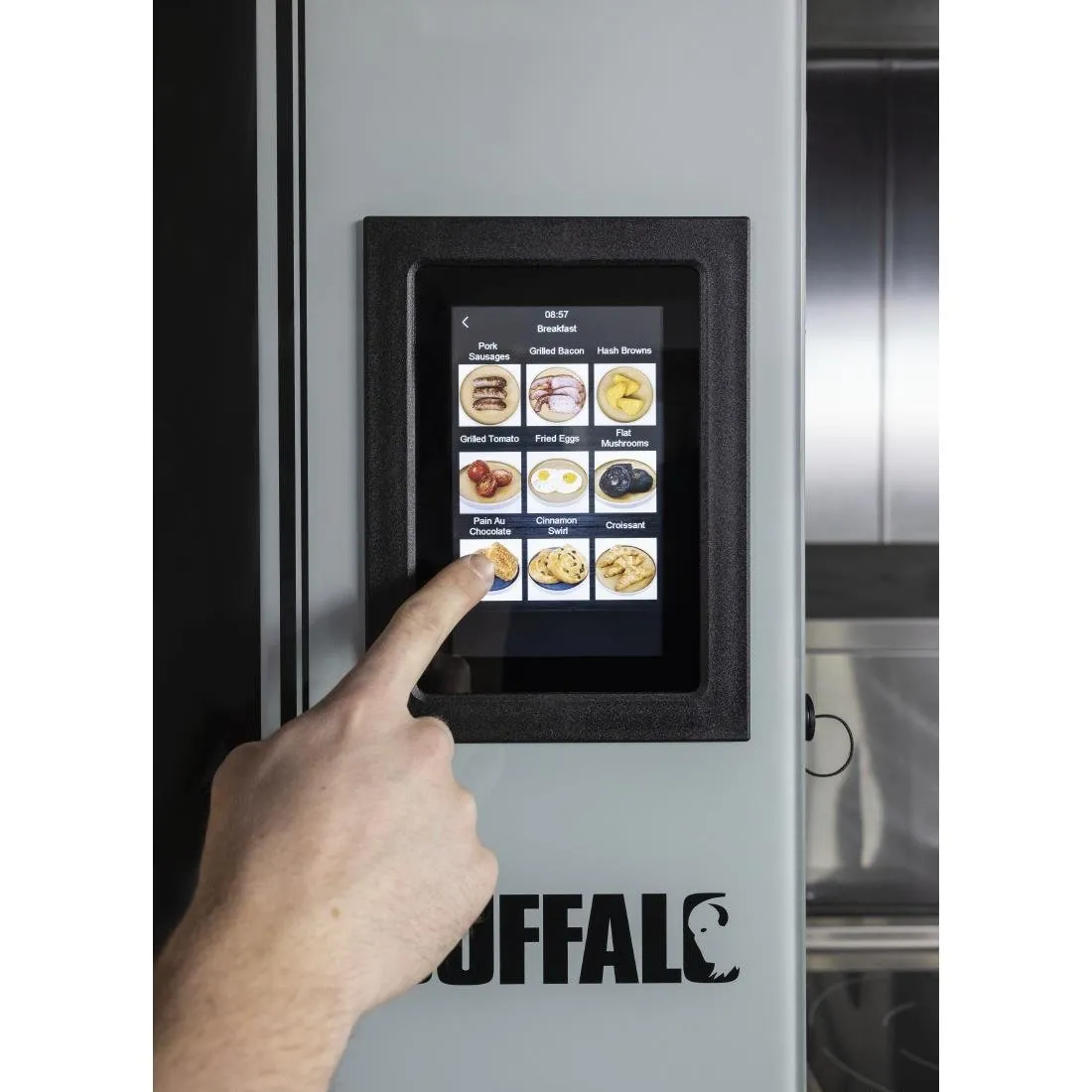 Buffalo Smart Touchscreen Compact Combi Oven  6 x GN 1/1 with Installation Kit