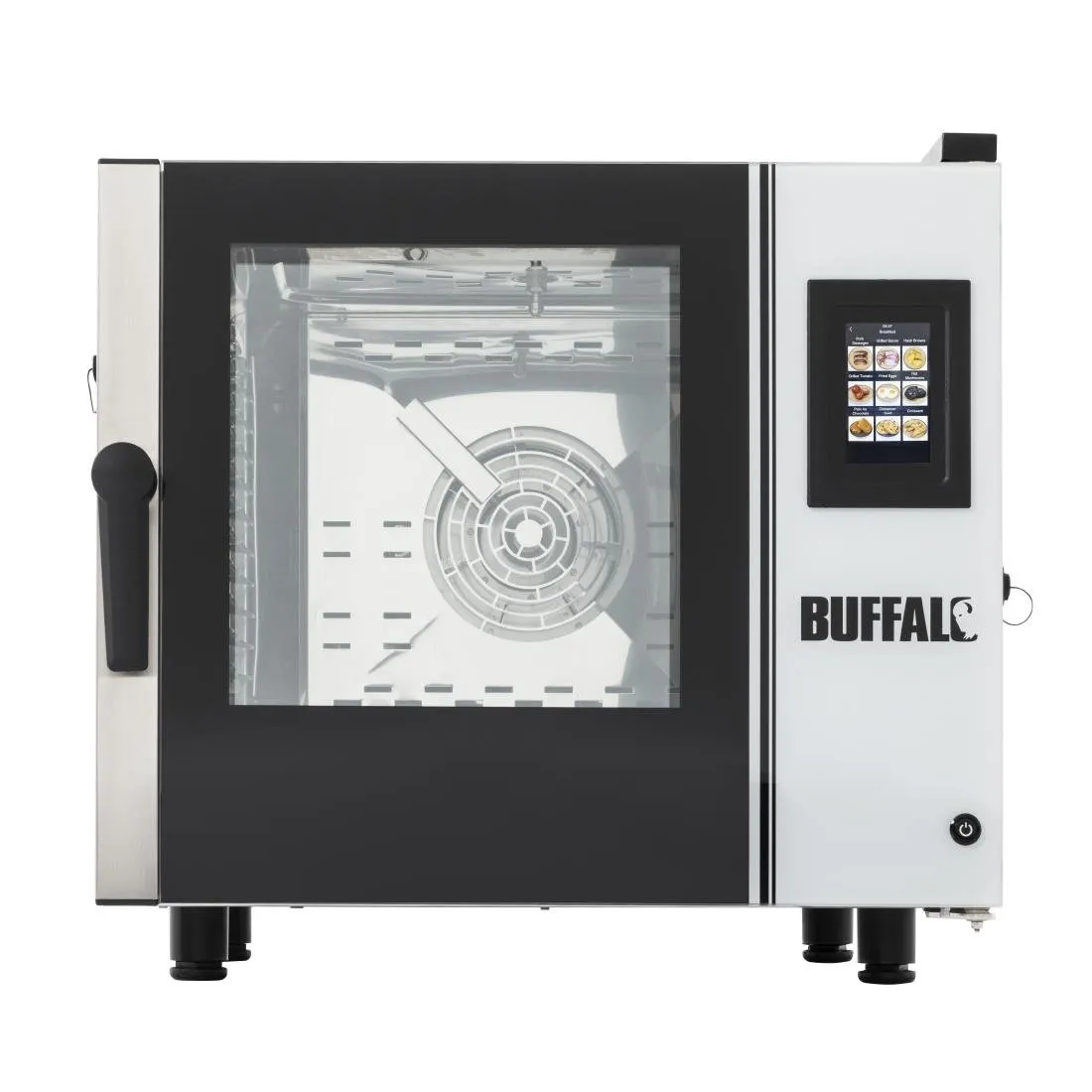Buffalo Smart Touchscreen Compact Combi Oven  6 x GN 1/1 with Installation Kit