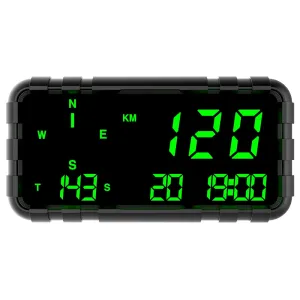 C3012 HUD Speedometer Odometer Compass Head Up Display GPS Digital Display Big Fonts Univsersal for All Cars Truck Bus Vehicles New