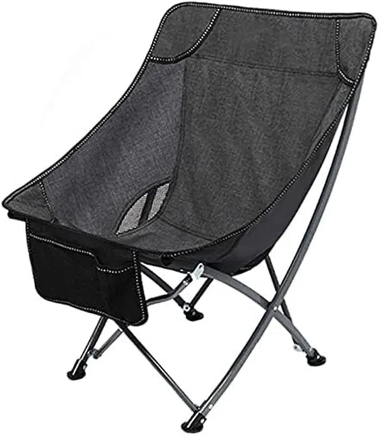 Camp Chair Lounger Camping Stools High Back Chair Portable Fishing Chairs with Storage Backpack,Camping Folding Chair/Blue-A
