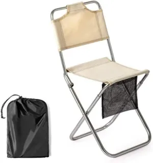 Camping Chair Folding Chair Portable Chair Folding Camping Chair Outdoor Fishing Chair Picnic BBQ Seat Ultralight Aluminum Alloy Camping Stool with Storage Bcamping Chairs for Adults