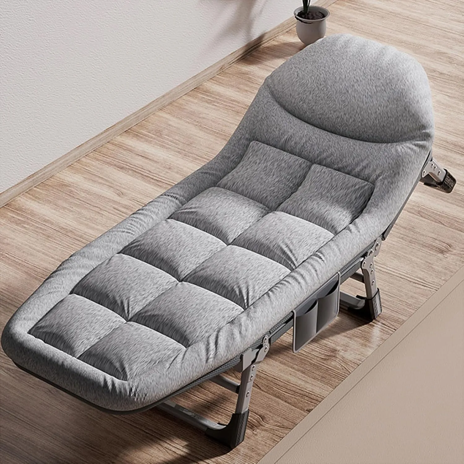 Camping Cots, Portable Camping Cots for Adults, Folding Camping Cot, Outdoor and Indoor 330Lbs Max Load Lounge Chair, for Hiking, Backpack Travel, 195x63cm