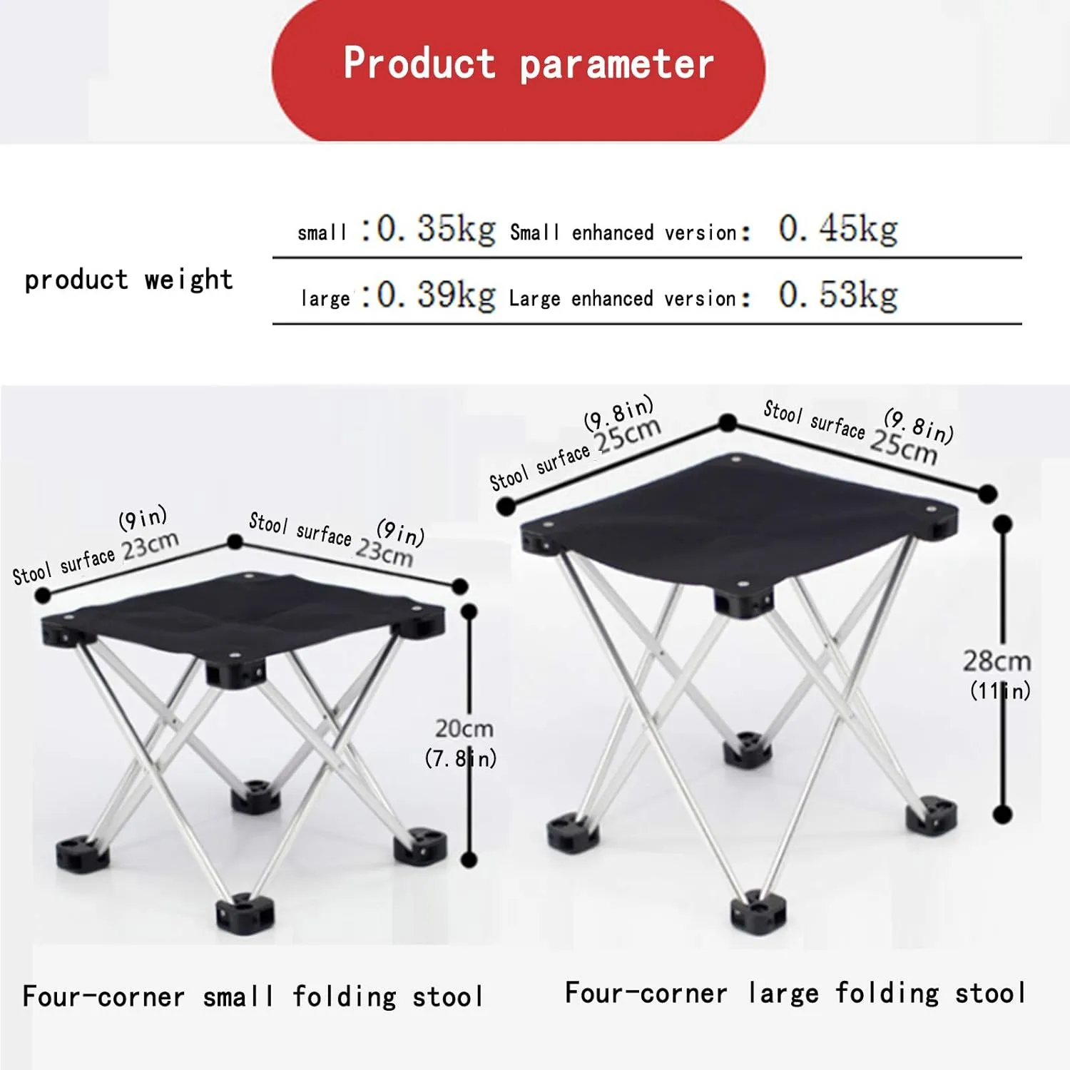 Camping Folding Chairs Outdoor Small Portable Foldable Lightweight Aluminum Stools Portable Sketch Chair for Camping/Fishing/Picnic/Travel/Hiking