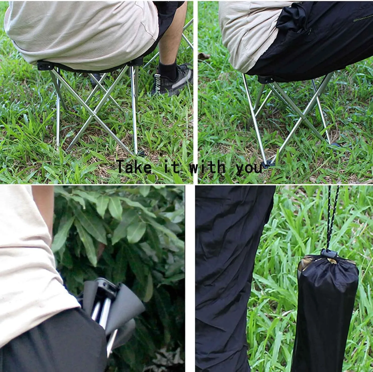 Camping Folding Chairs Outdoor Small Portable Foldable Lightweight Aluminum Stools Portable Sketch Chair for Camping/Fishing/Picnic/Travel/Hiking