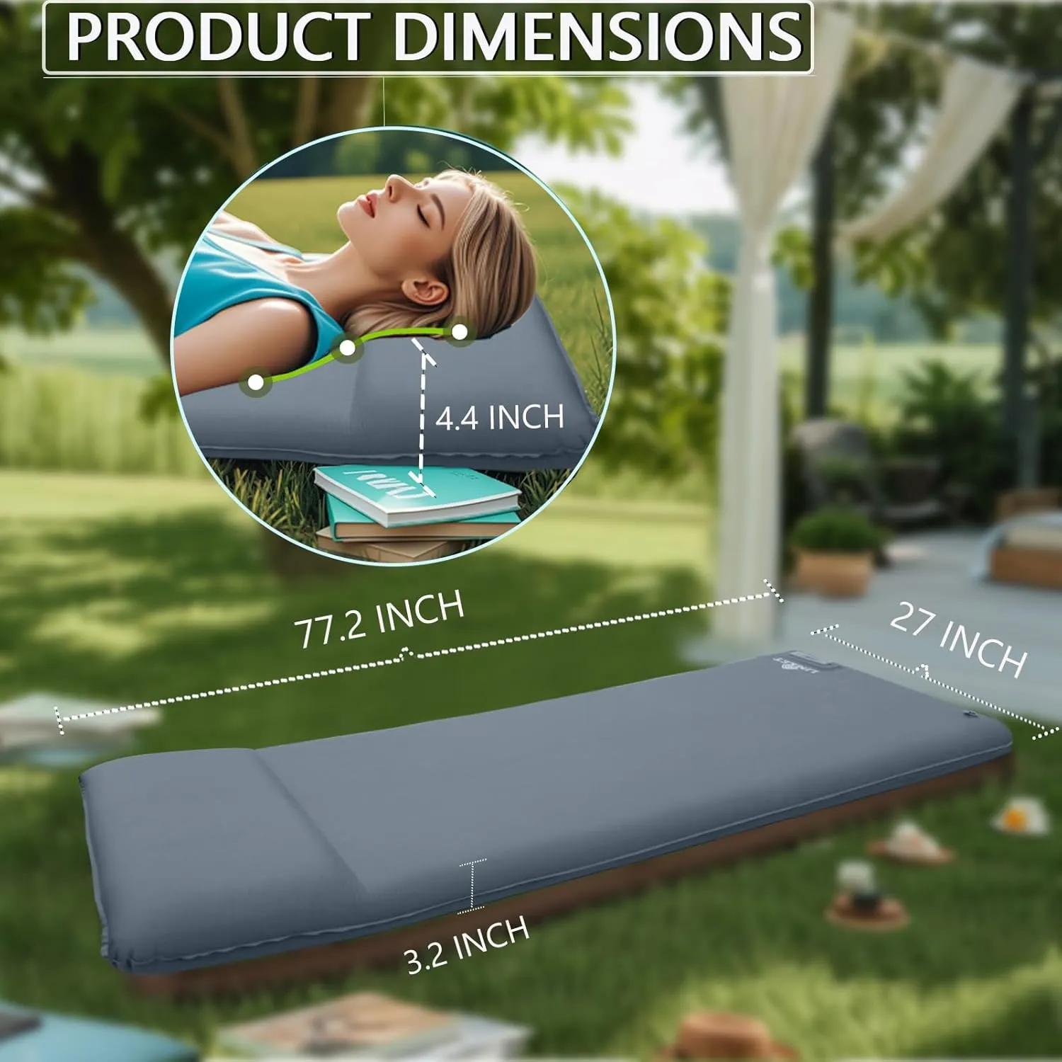 Camping Sleeping Pad | Self Inflating Sleeping Pad with Electric Pump, Camping Mattress Compact for Backpacking Hiking Traveling Sleeping Mat Camping Pad -Ultralight Self Inflating Air Mattress