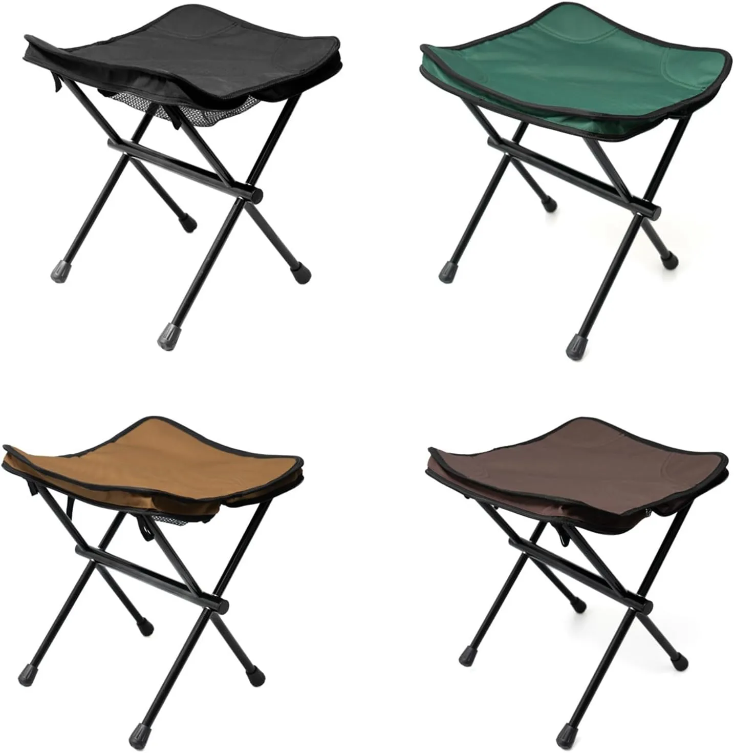 Camping Stool 13.3inches Portable Folding Stool for Outdoor Walking Hiking Fishing 661 LBS Capacity with Carry Bag