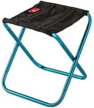 Camping Stool, Outdoor Folding Chairs Light Fishing Lure Camping Barbecue Lined Up Sketch Breathable Mesh Folding Stool with Bag