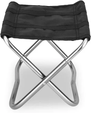 Camping Stool, Small Folding Chair, The Lightweight Outdoor Aluminum Alloy Folding Fishing Stool, Camping Seat, Hiking Stool, with A Load Capacity of Up to 90kg