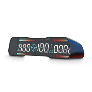 Car Heads - up Display Digital GPS Speedometer - HD MPH Display, Fatigue Alert, Overspeed Warning - Plug - n - Play via USB Cable, Compatible with All Vehicles