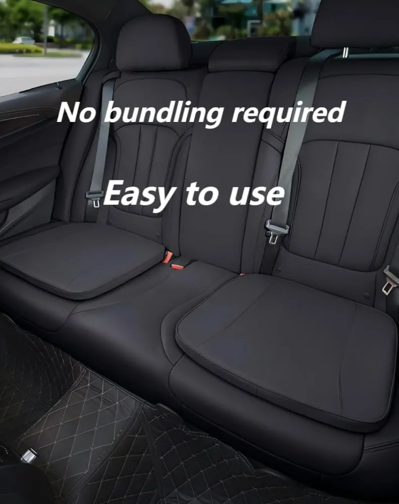 Car Heightening Seat Cushion for Suzuki Kizashi Jimny Ignis Grand Vitara Livio SX4 Swift S-cross,Leather Wedge Tailbone Back Pain Pressure Relief Pad Exclusive Logo Enhances Driving Vision Interior