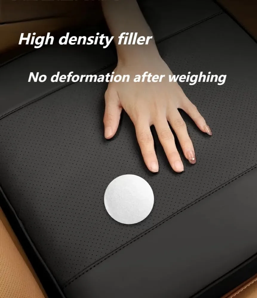 Car Heightening Seat Cushion for Suzuki Kizashi Jimny Ignis Grand Vitara Livio SX4 Swift S-cross,Leather Wedge Tailbone Back Pain Pressure Relief Pad Exclusive Logo Enhances Driving Vision Interior
