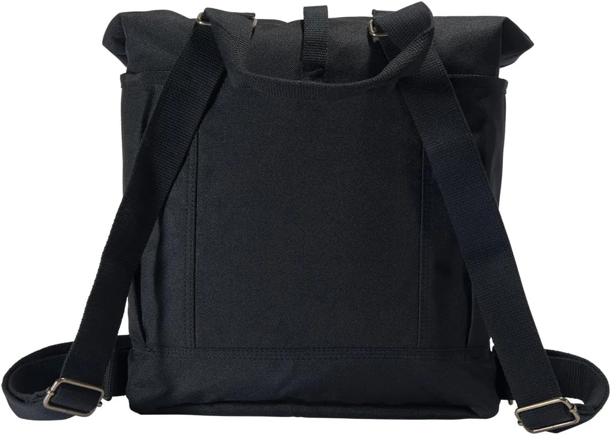 Carhartt Convertible Backpack Tote, Durable Tote Bag with Adjustable Backpack Straps and Laptop Sleeve, Black