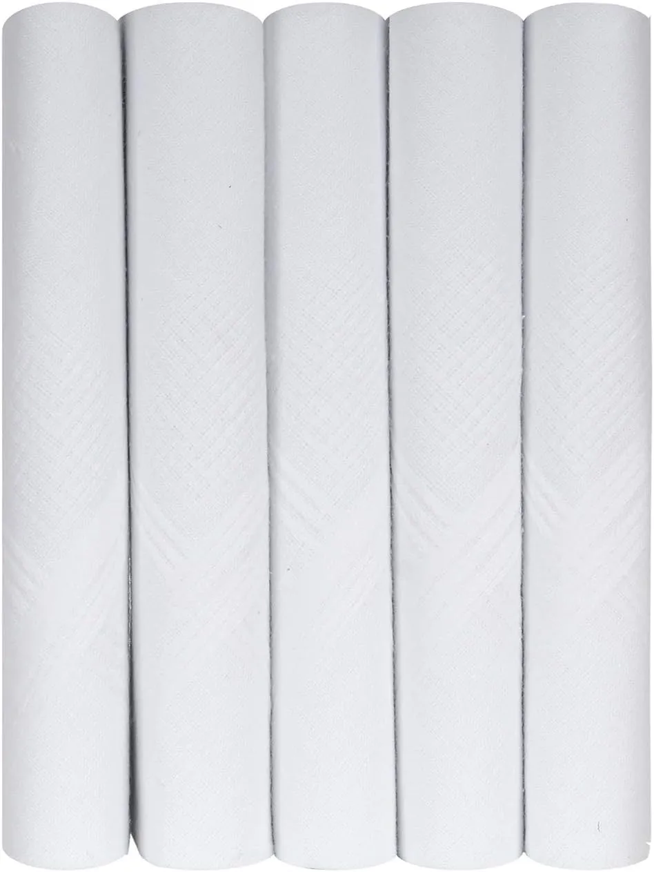 Caruso Italy Men's Premium 100% Pure Cotton Handkerchief Colored Border - (44 x 44 cm)